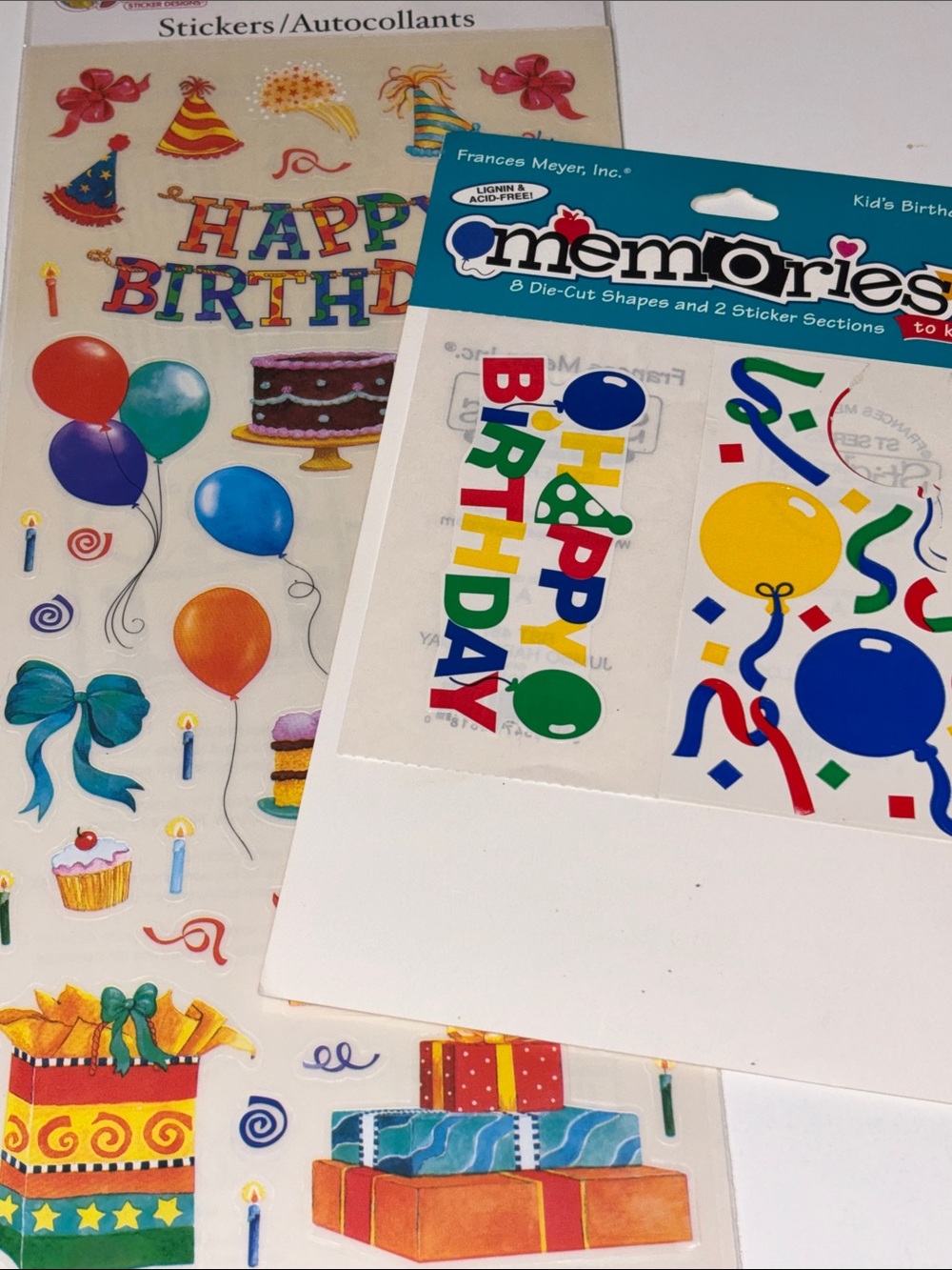 Sandylion  Birthday Stickers Vintage Sandylion Sticker Sheet Francis Meyer BDay